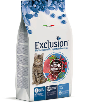 Hrana uscata pentru pisici, Exclusion Mediterraneo cu Ton, All Breed Adult 1,5kg