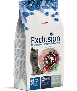 Hrana uscata pentru pisici, Exclusion Sterilized + 7 cu Pui, All Breed Adult