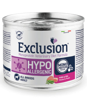 Conserva Caini Exclusion Hypoallergenic, Iepure & Cartof All Breed Adult 200gr